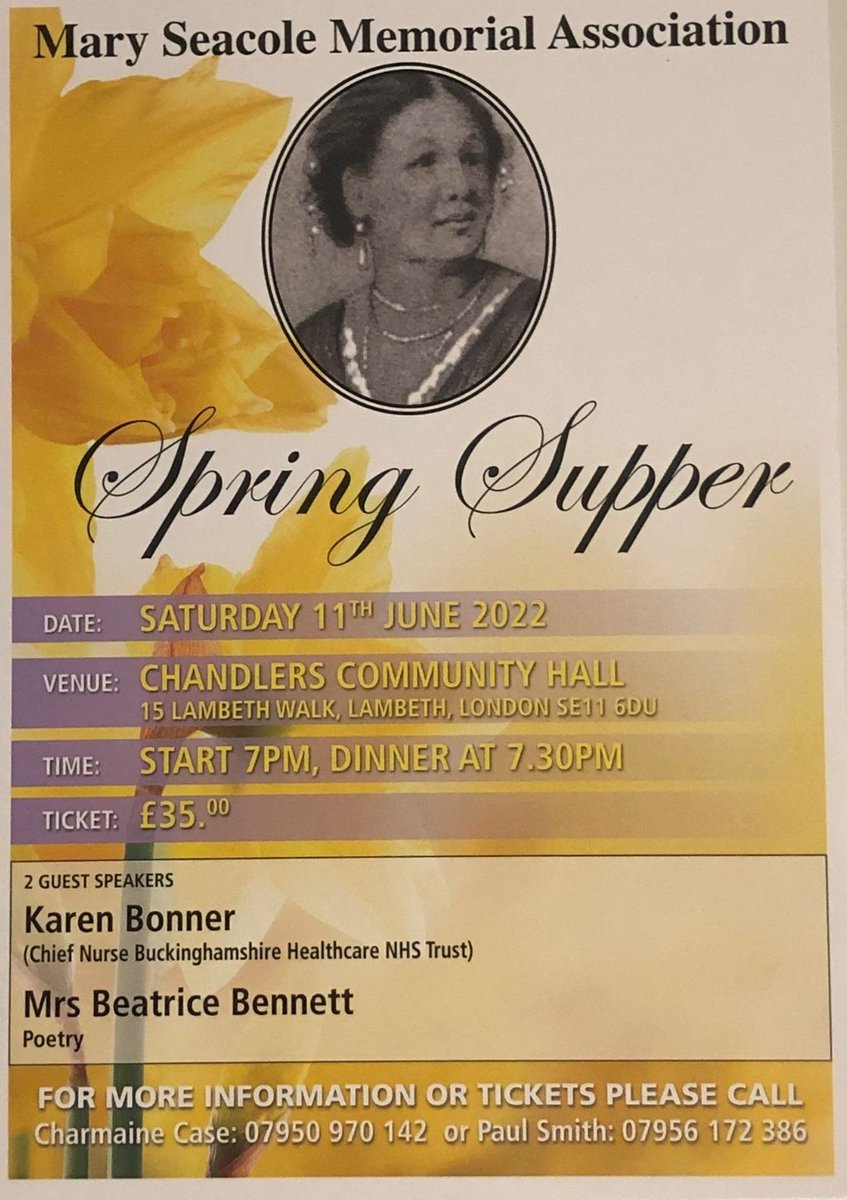 Mary Seacole Spring Supper 2022